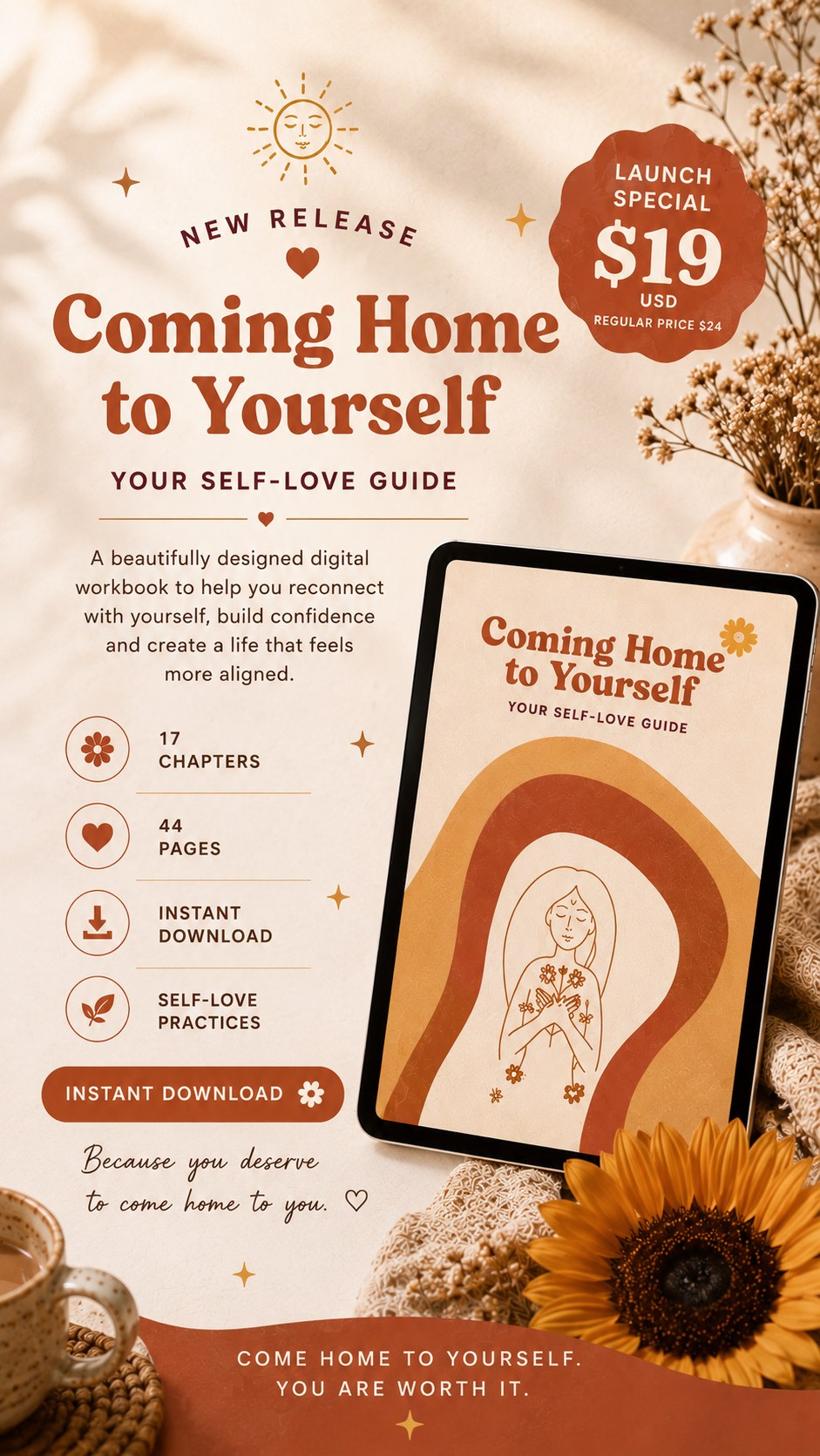 Coming Home to Yourself digital workbook